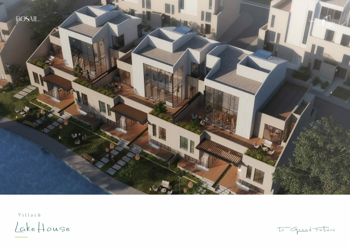 town house بفيو على جاردن فى روسيل المستقبل rosail خالد صبرى