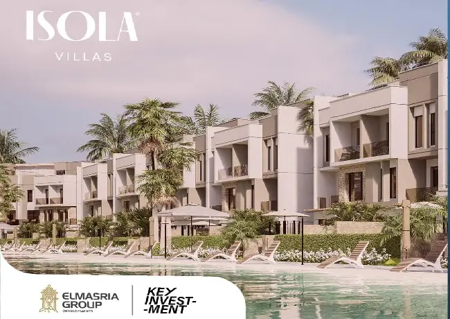 كمبوند ايزولا فيلا isola villa الحزام الاخضر فيلا للبيع 304م